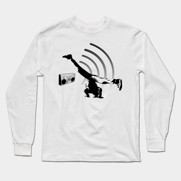 BreakDance Long Sleeve T-Shirt by hottehue